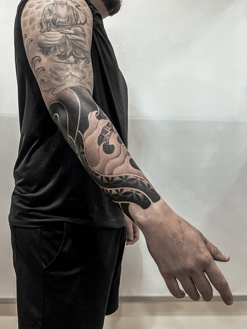 Japanese irezumi tattoo traditional style by BOGA Bay Area tattoo artist